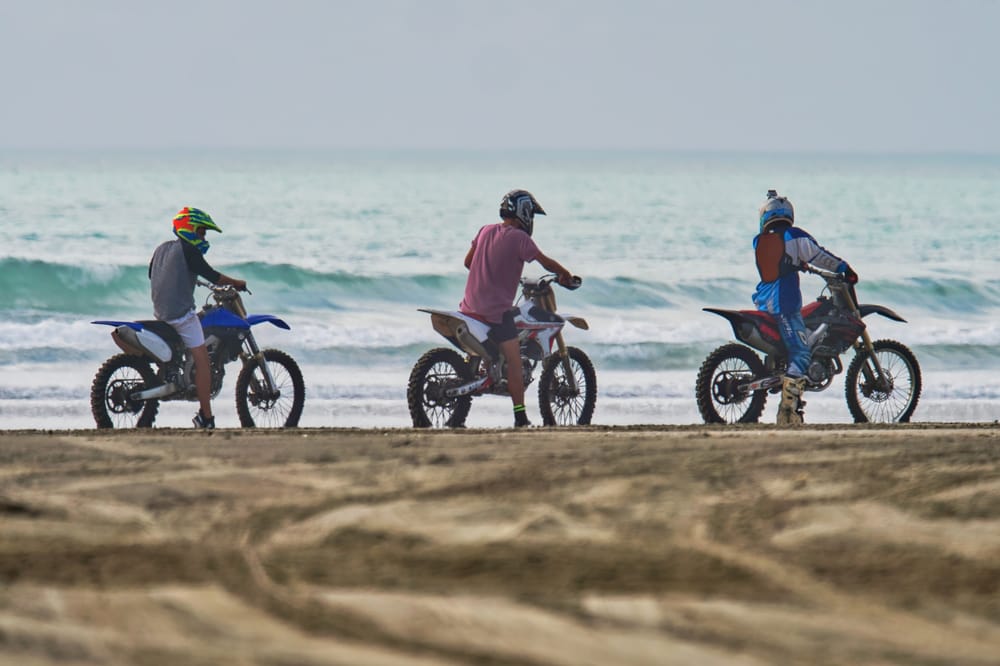 Dirt bikes on the beach post image