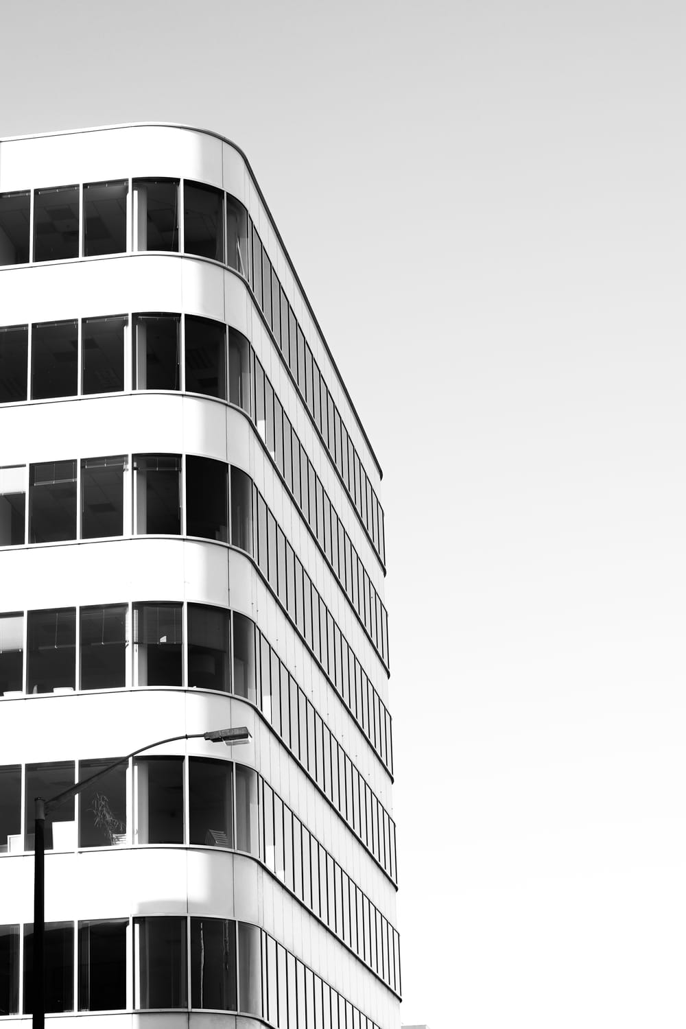 Modern office building in monochrome post image