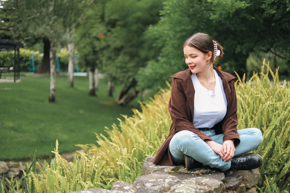 Girl looking down post image