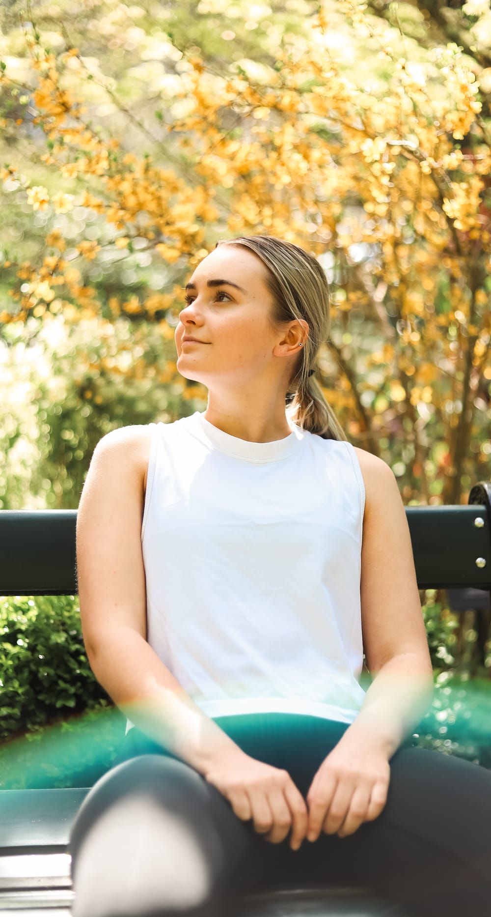 Girl seated on the bench post image