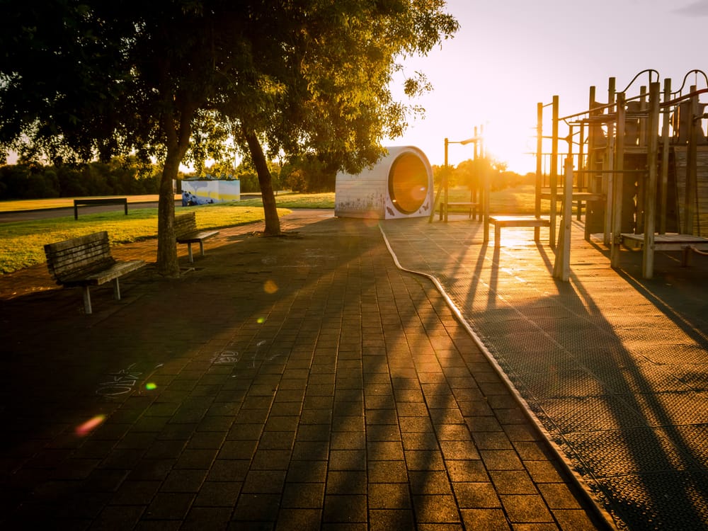 Urban Playground Sunrise Shadows post image