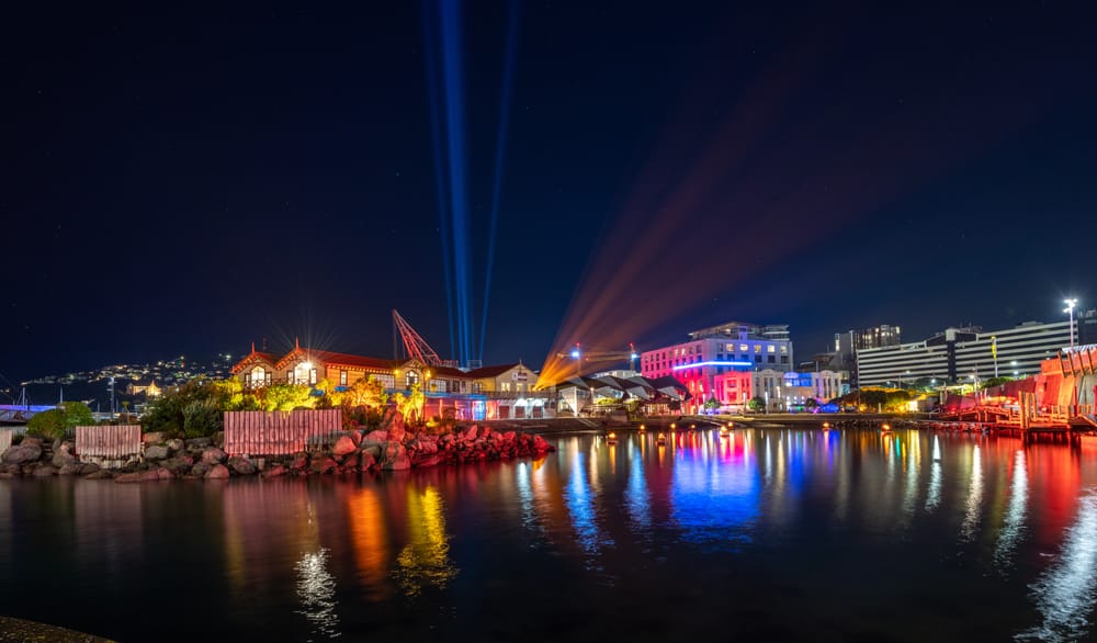Bright night lights at the Lagoon post image