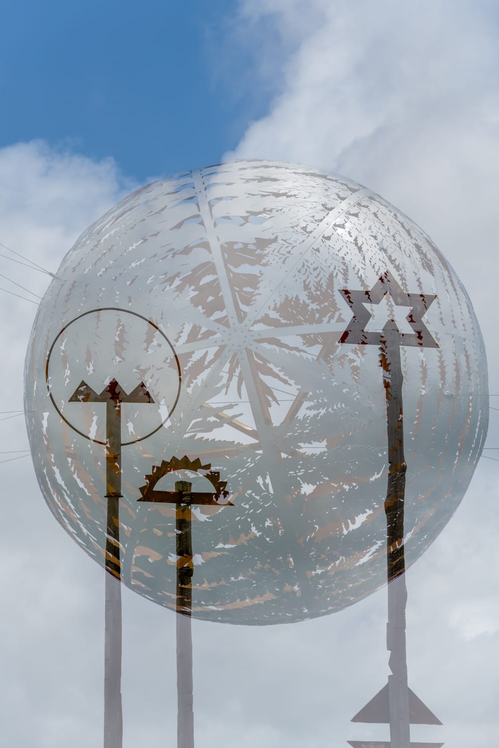 Fern ball with posts post image