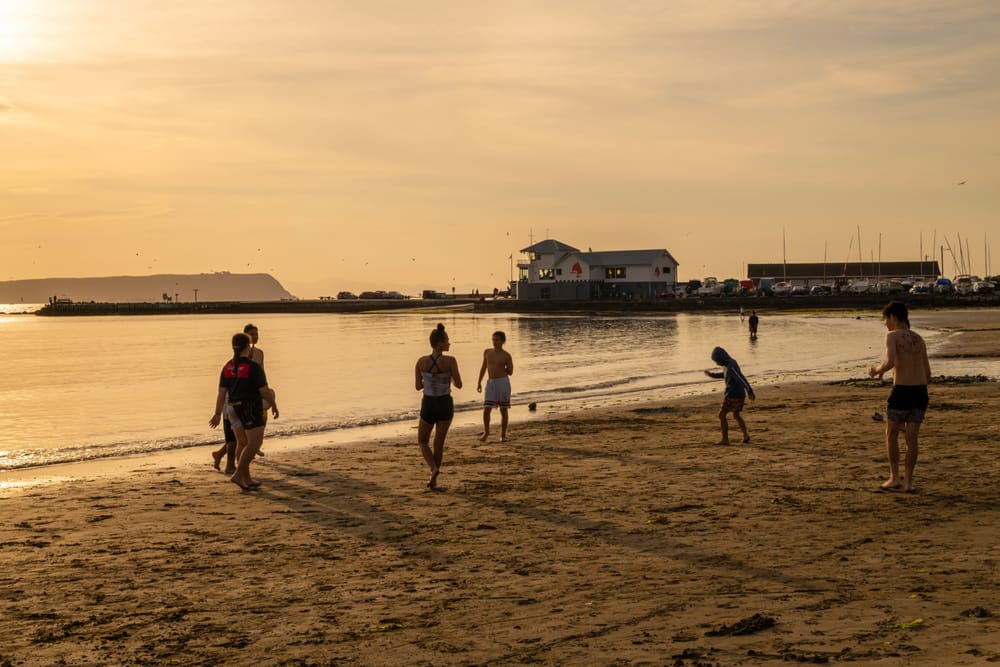 Playing on the beach at Plimmerton post image