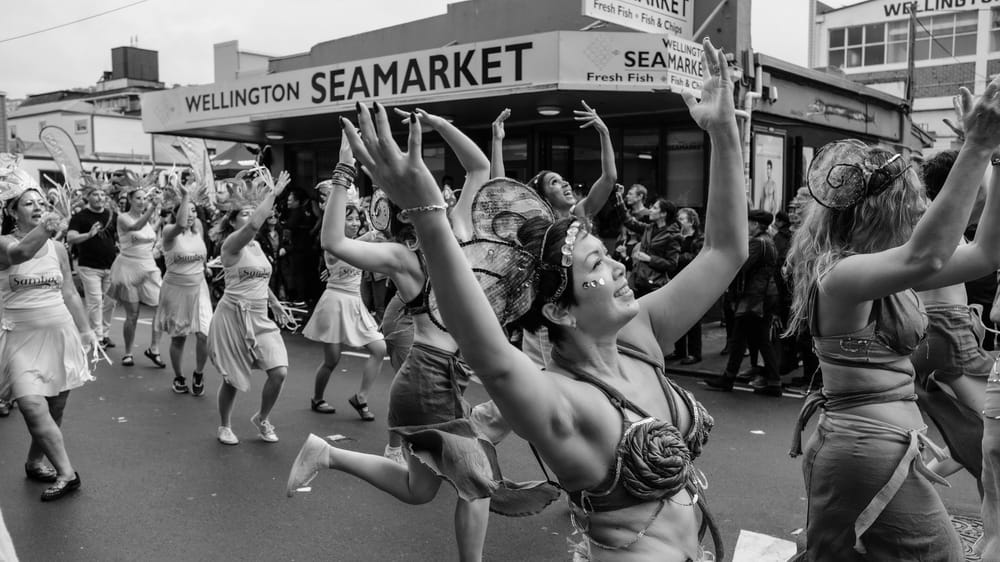 Street dancers outside Wellington Seamarket post image