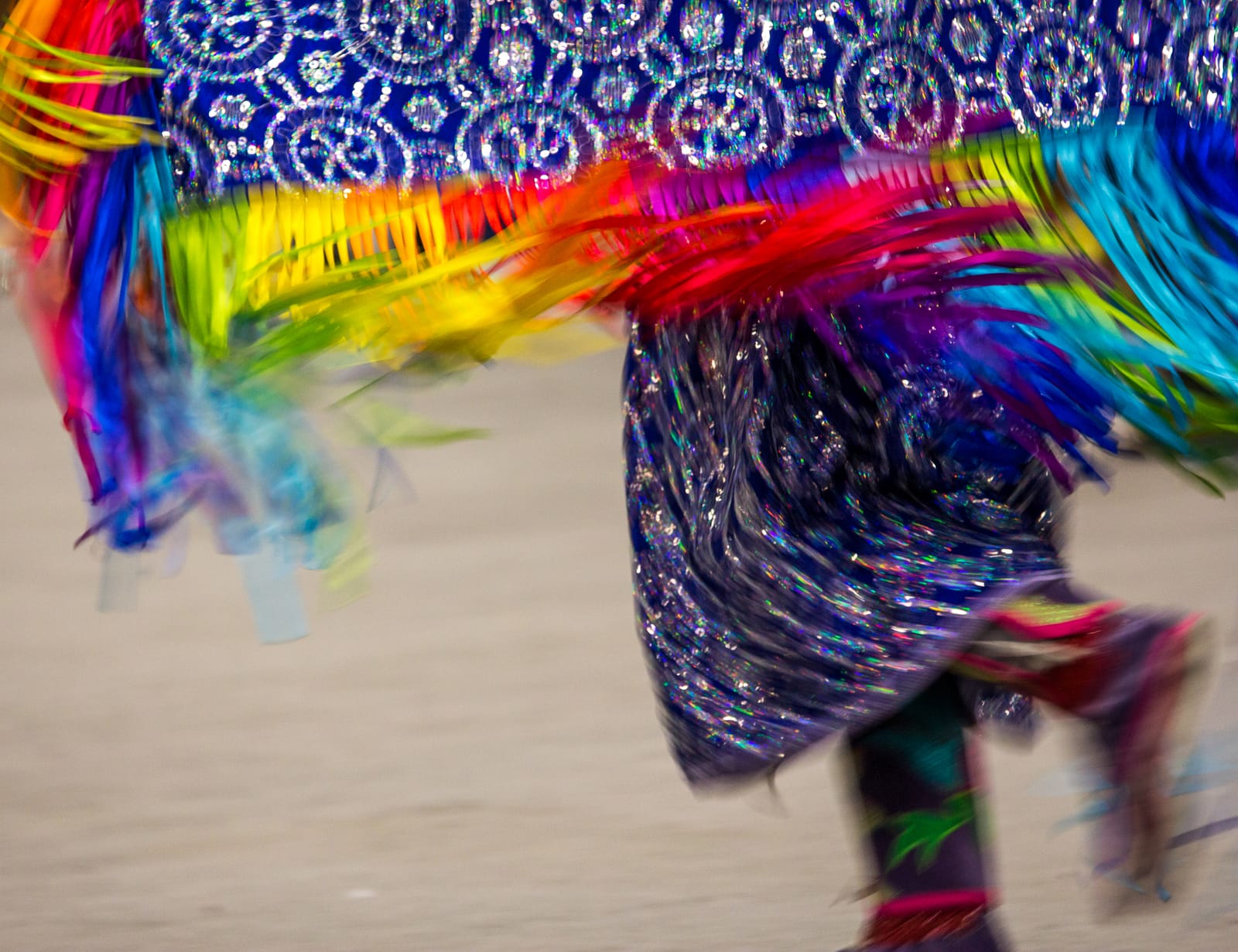 Colourful dancer