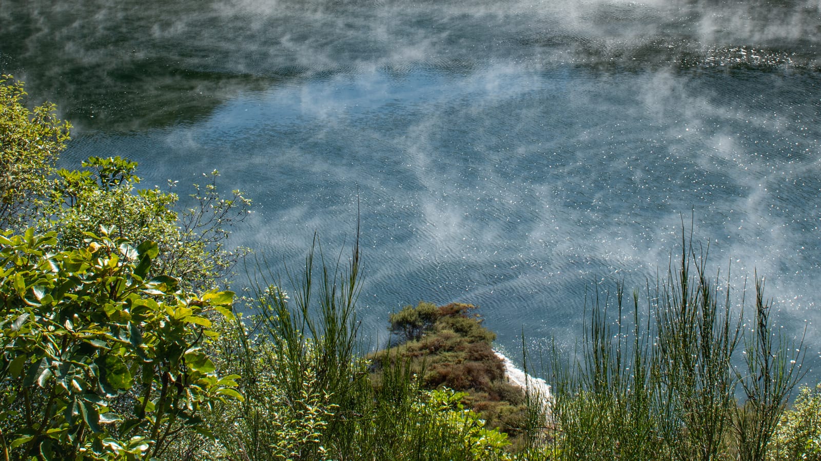 Steamy water