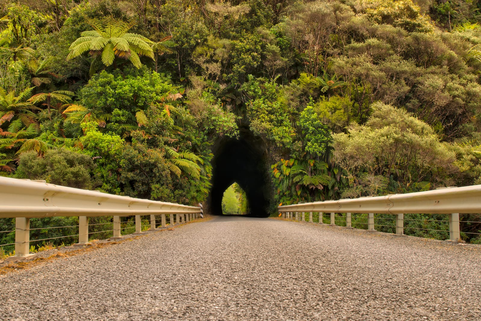 Through the mountainside