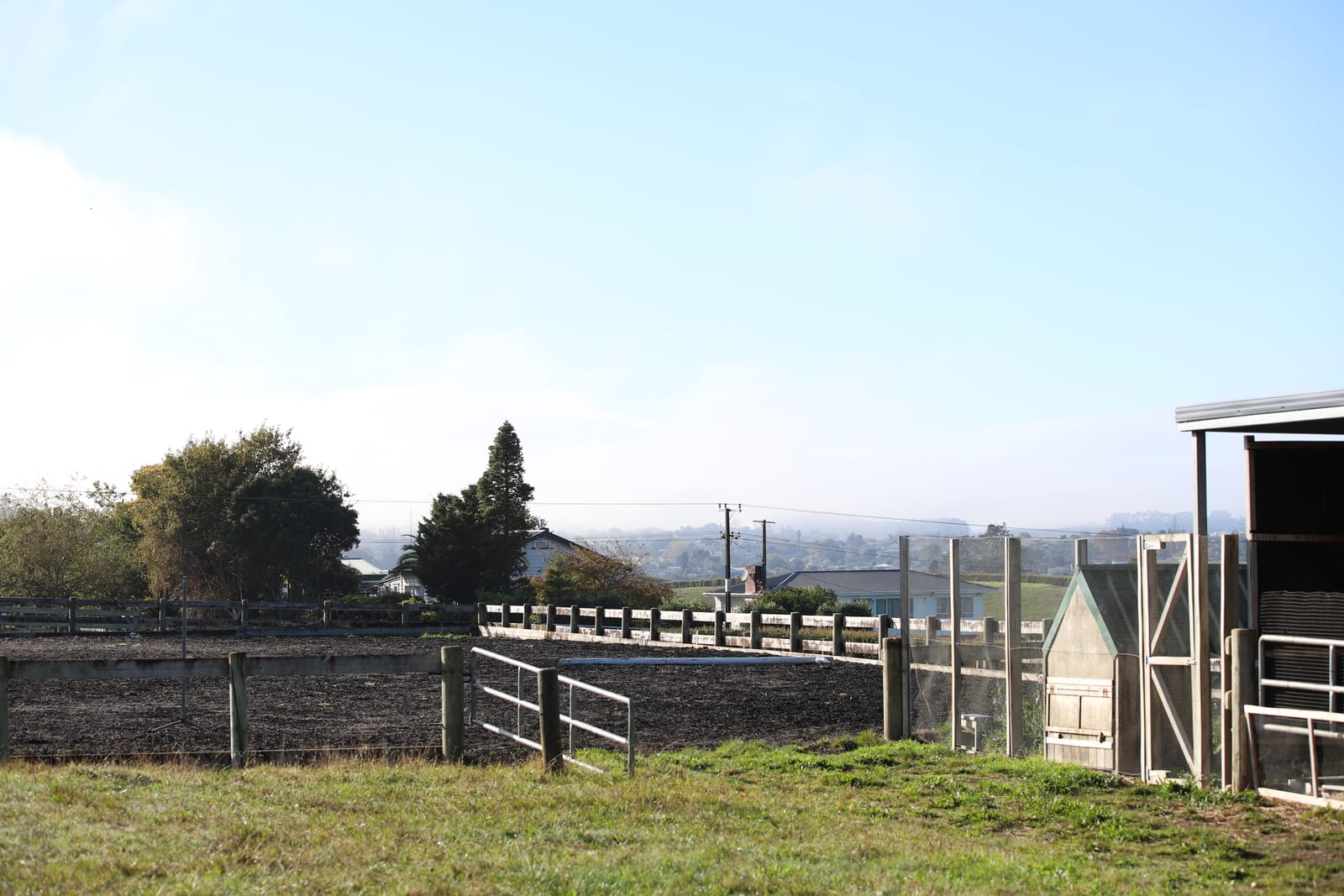 Farmyard with fencing
