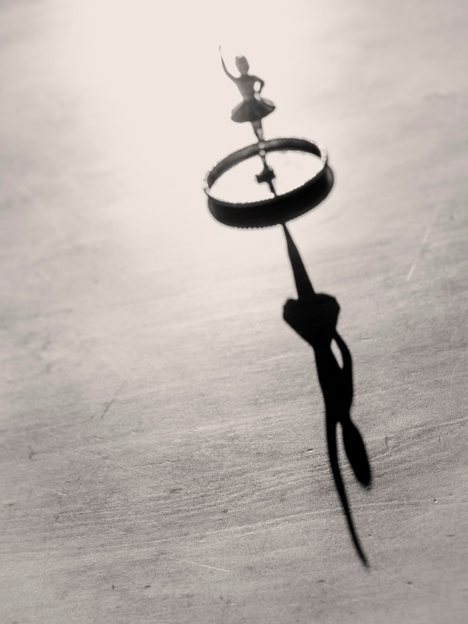 Ballerina Figurine Shadow