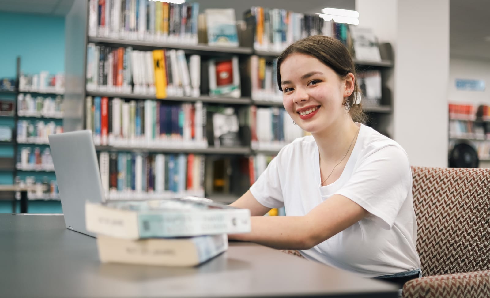 Library & Laptop
