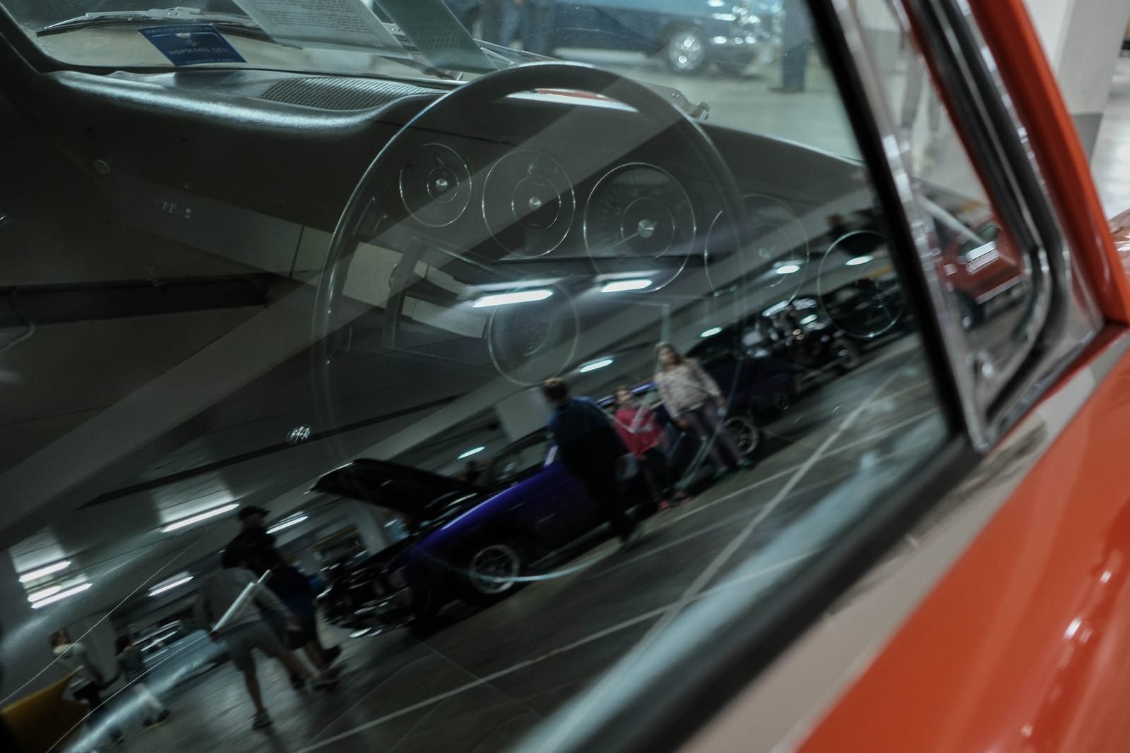 Car window reflection