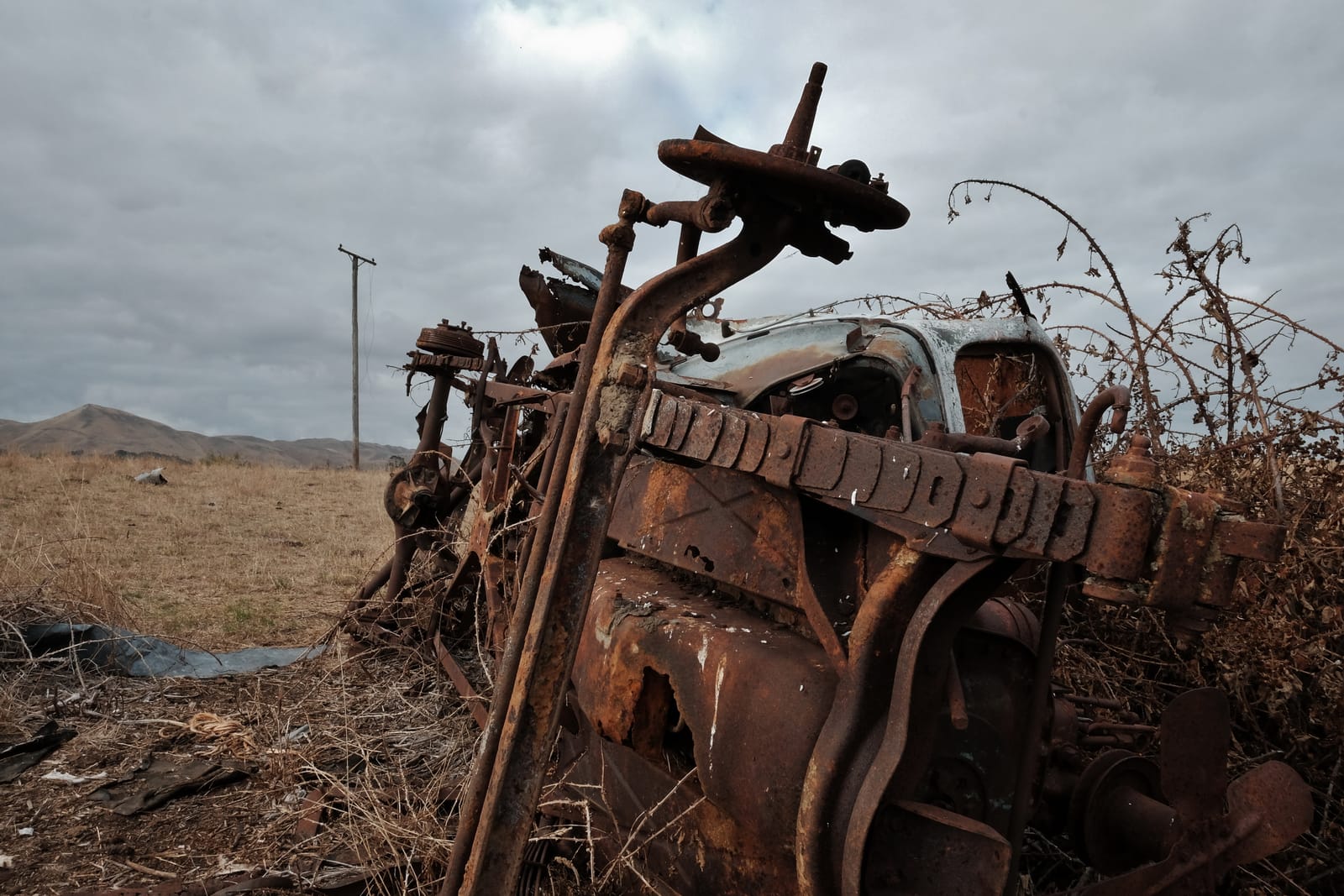 Rusted machinery