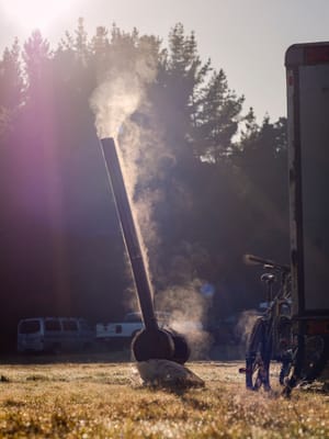 Morning chill, fire’s on post feature image