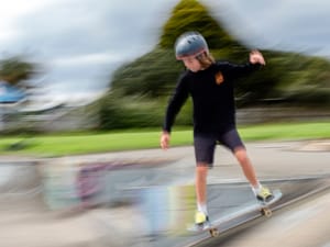 Young boy skateboard skatepark post feature image