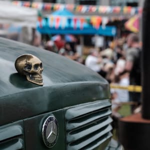 Mercedes-Benz with skull ornament post feature image