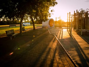 Urban Playground Sunrise Shadows post feature image