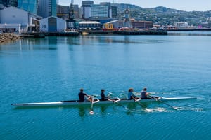 Rowers on Wellington Harbour post feature image