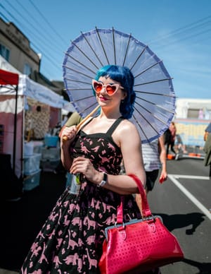 Street fashion with lavender parasol post feature image